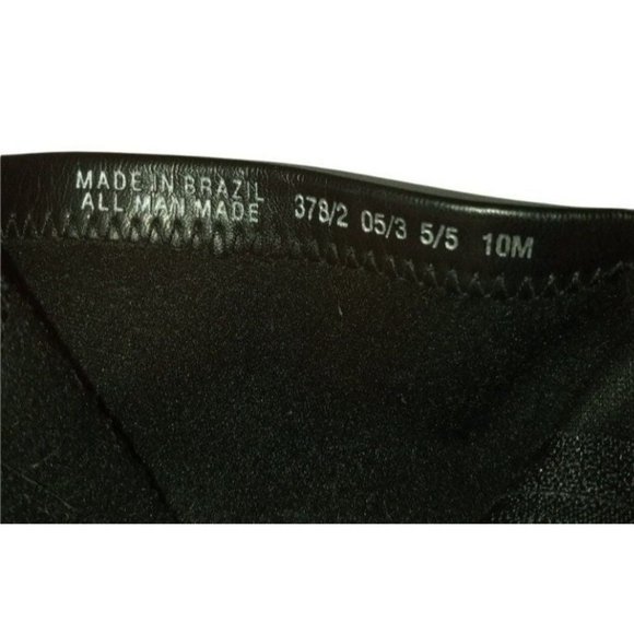 Franco Sarto Boots, Black Vegan Leather, Stretch Fabric, Ankle Booties Womens 10 - Picture 10 of 10